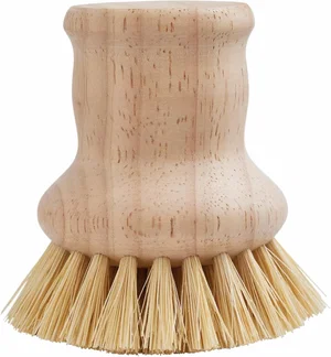 Natural Bristle Vegetable and Dish Brush Short Handle