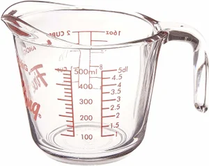 Measuring Cup, Glass, 2-Cup