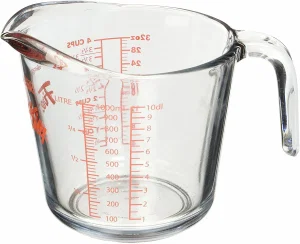Measuring Cup, Glass, 4-Cup