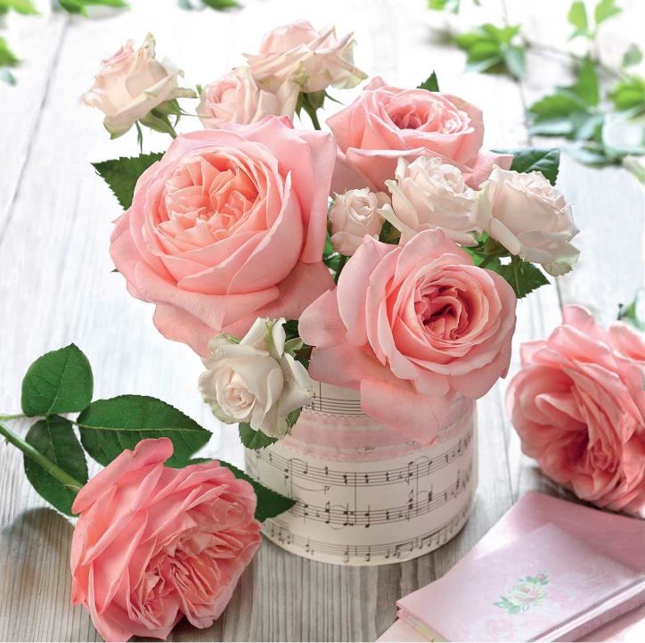 Image of Napkin Luncheon – Roses