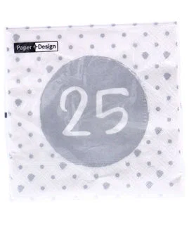 Napkins Luncheon 25th Birthday