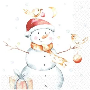 Luncheon Napkins - Snowy & Birds