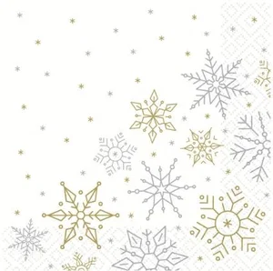 Luncheon Napkins - Glistening Snow