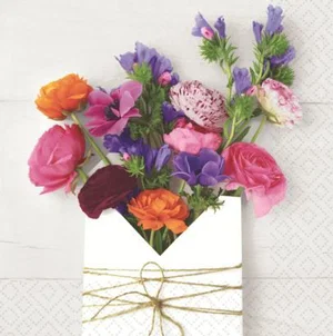Blooming letter - Luncheon Napkin