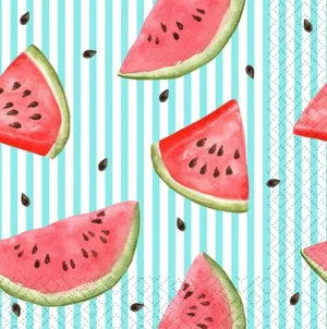 Melon Lines - Luncheon Napkin