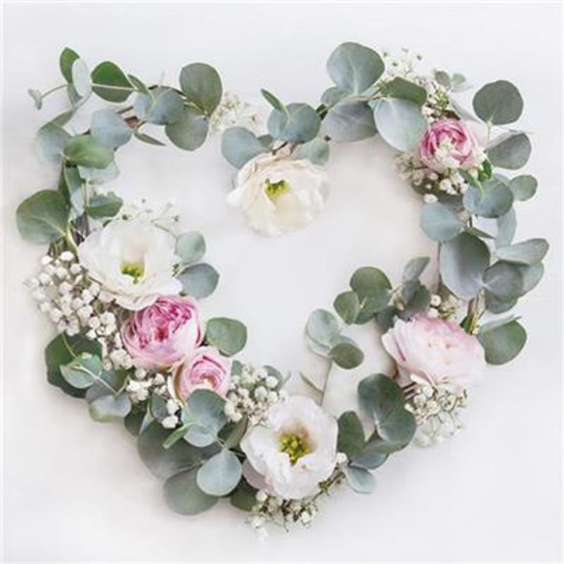 Image of Paper Napkins Eucalyptus Heart