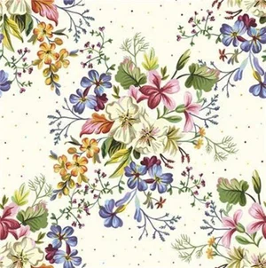 Paper Napkin Delicate Flowers