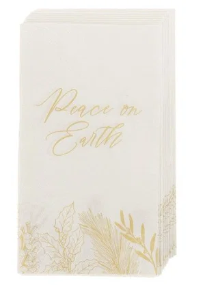 Dinner Napkins Paper 12pc  Peace on Earth