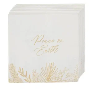 Lunch Napkins Paper 12pc Peace on Earth