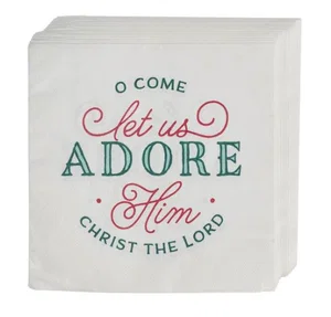 Lunch Napkins Paper 12pc Adore Him