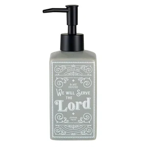 Soap Dispenser - We Will Serve the Lord