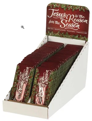 Jesus Is The Reason Candy Cane Bookcard