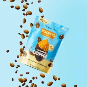 Vietnamese Coffee Chocolate Almonds, 3.53 oz