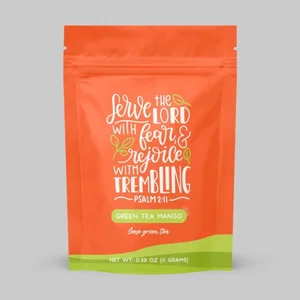 Bible Verse "Serve the Lord" Mango Green Tea - Tropical Tea