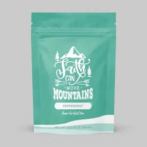 Bible Verse Peppermint Herbal Tea "Faith Can Move Mountains"