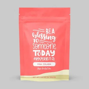 Bible Verse Pina Colada Herbal Tea - Tropical, Caffeine-Free