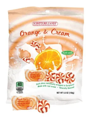 Candy-Scripture Orange & Cream -5.5oz Bags