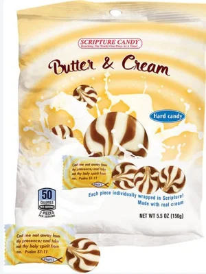 Scripture Candy - Butter & Cream -5.5oz Bags