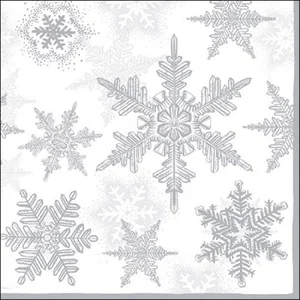 Napkin Luncheon Snow Crystals