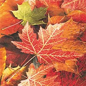 Napkin Luncheon Maple Leaves