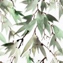 Napkins Watercolor Leaves Green 20 Pk