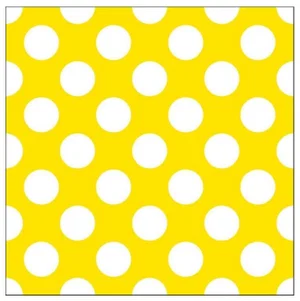 Napkins Luncheon Big Dots Yellow