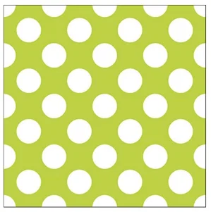 Napkins Luncheon Big Dots Green