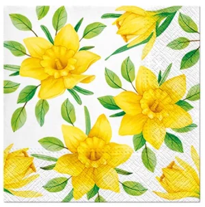 Napkins Luncheon Daffodils In Bloom