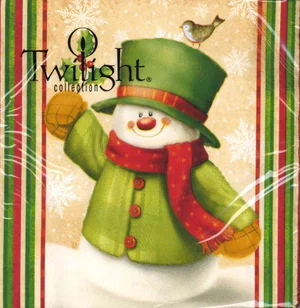 Napkin Luncheon Hello Snowman