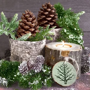 Napkin Luncheon Natural Composition (Pine Cones etc)