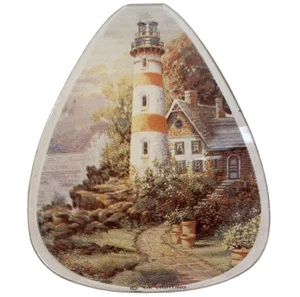 Lamp Panels Medium Lighthouse Red Striped (Set of 6)