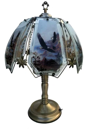 Lamp Large Electric Antique Brass- Base Only