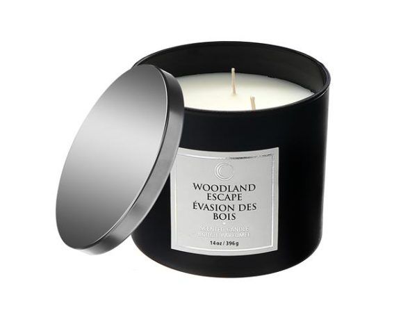 Woodland Escape: 14oz 3 Wick Luxe Scented Candle w/lid