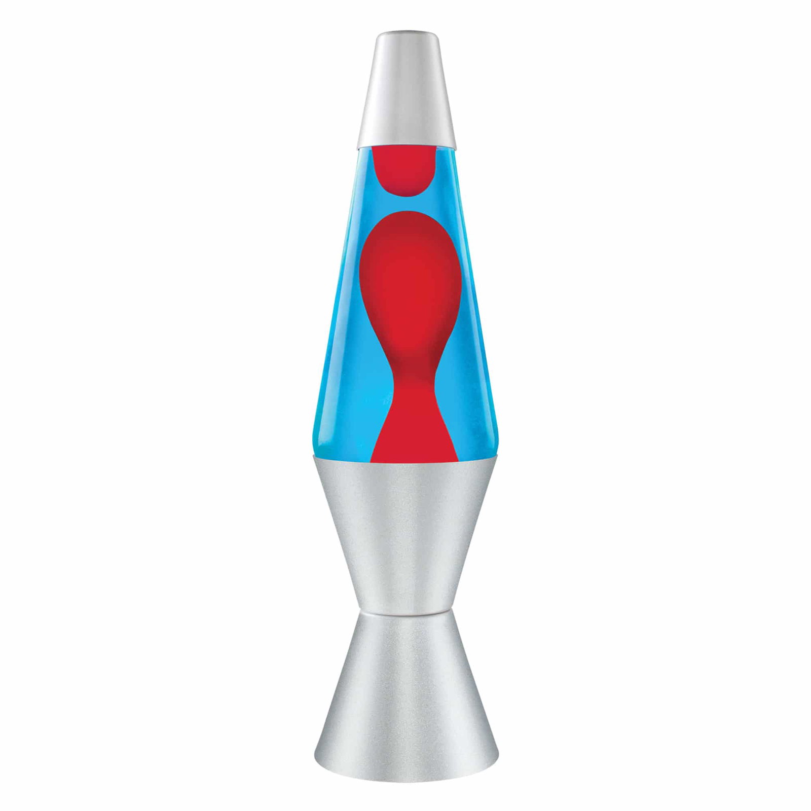 14.5" Red/Blue/Silver Lava Lamp