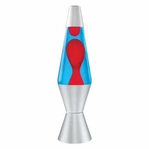 14.5" Red/Blue/Silver Lava Lamp