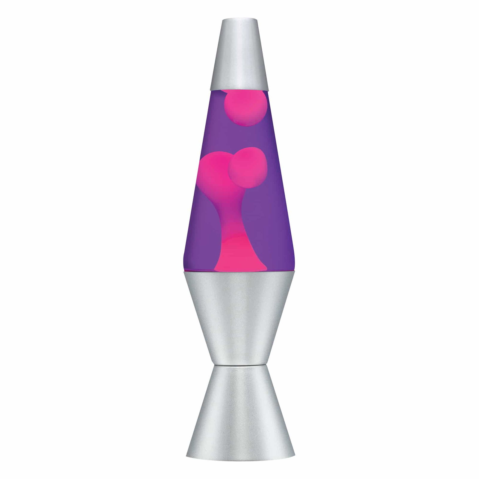 Image of 14.5” Lava Lamp Pink, Purple, Silver
