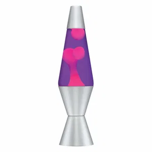 14.5'' Lava Lamp Pink, Purple, Silver