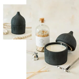 Clay Collection - BLACK Soy Wax Candle