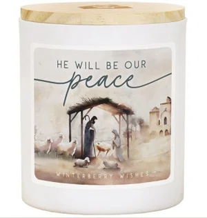 Our Peace Nativity Candle