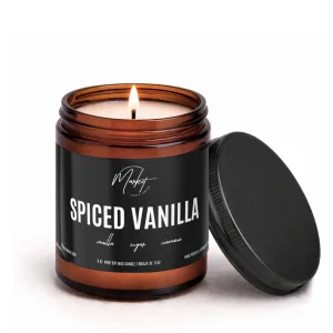 8 oz. Amber Jar -Spiced Vanilla Candle