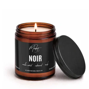 8 oz. Amber Jar- Noir Candle
