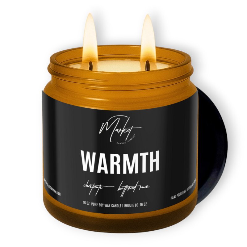 Image of 16 oz. Amber Jar- Warmth Candle