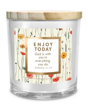 Soy Candle Enjoy Today God Is With You