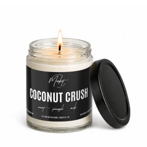Coconut Crush 8 oz. Candle - Clear Jar