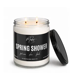 Spring Shower 16 oz. Candle- Clear Jar
