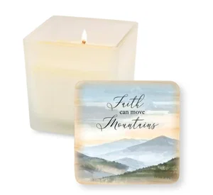 Sq Candle-Faith/Mountains