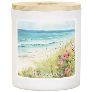 Wildflower Beach Scene Candle