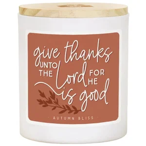 Give Thanks Rust Candle