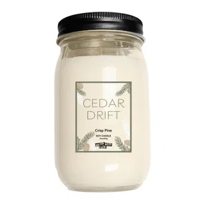 16 oz. Jar Cedar Drift Candle- Crisp Pine