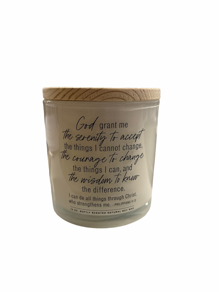 Soy Candle Serenity Prayer 13Oz